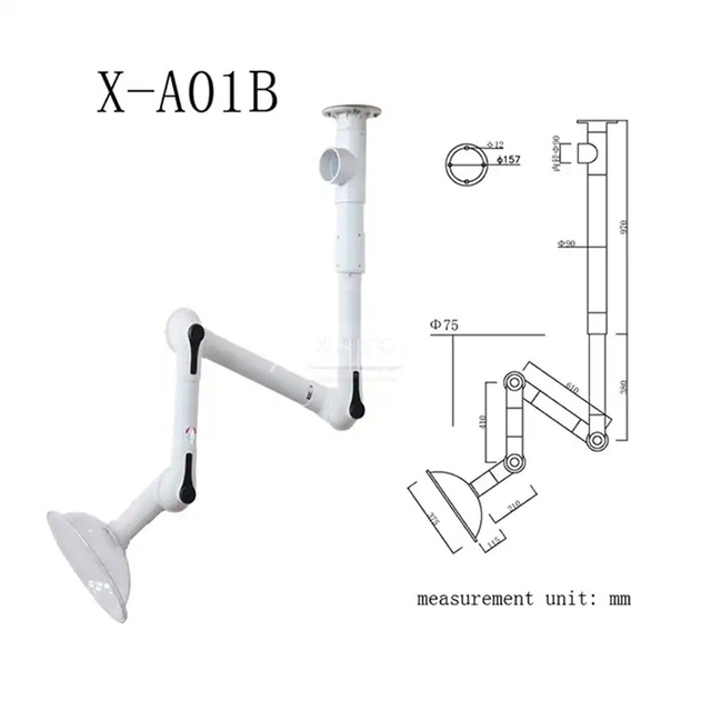 Rauchextraktionsarm PP 6-8 kg