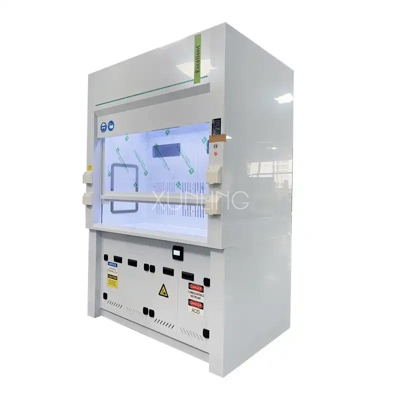 Hotte de fumée de laboratoire avec épurateur intégré 0,3 - 0,6 m / s